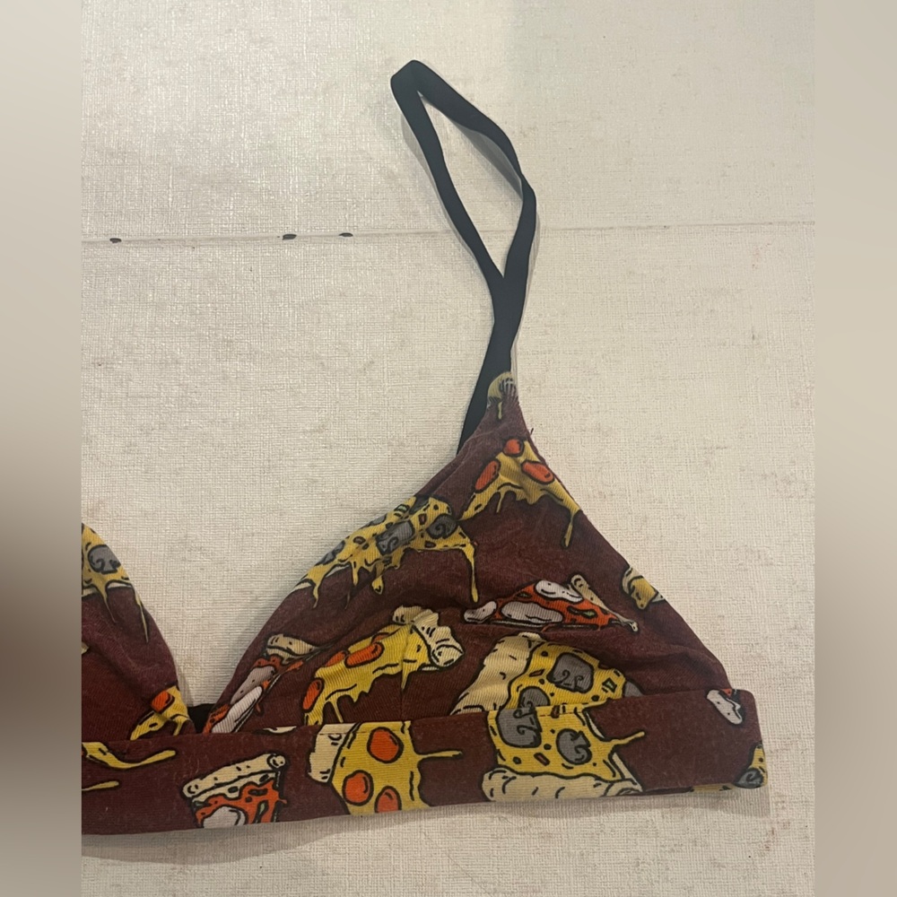 MeUndies merlty Cheese pizza Print Bikini Set. Set of 2 pieces. - Picture 3 of 7